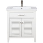 Cameron 30" Single Sink Vanity in White