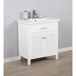 Cameron 30" Single Sink Vanity in White