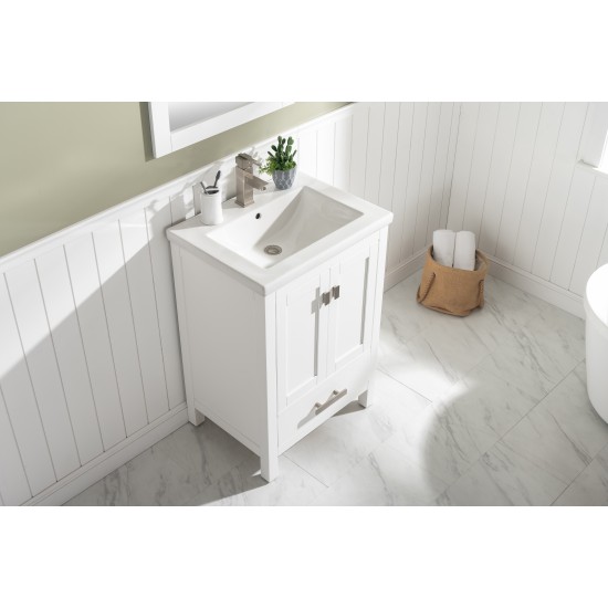 Valentino 24" Single Vanity in White