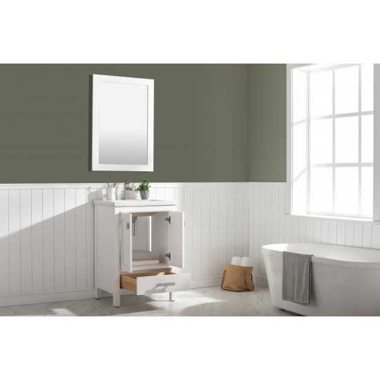 Valentino 24" Single Vanity in White