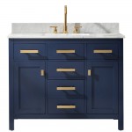 Valentino 42" Single Vanity in Blue