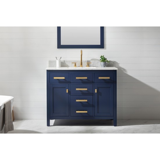 Valentino 42" Single Vanity in Blue