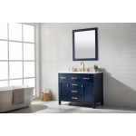 Valentino 42" Single Vanity in Blue