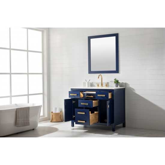 Valentino 42" Single Vanity in Blue