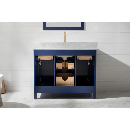 Valentino 42" Single Vanity in Blue