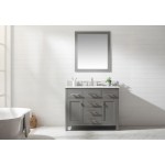 Valentino 42" Single Vanity in Gray