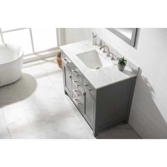 Valentino 42" Single Vanity in Gray