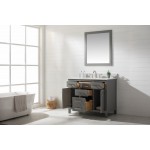 Valentino 42" Single Vanity in Gray