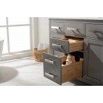 Valentino 42" Single Vanity in Gray