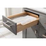 Valentino 42" Single Vanity in Gray