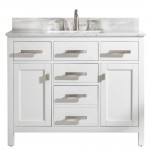 Valentino 42" Single Vanity in White