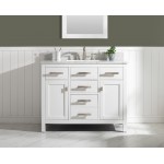 Valentino 42" Single Vanity in White