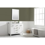 Valentino 42" Single Vanity in White