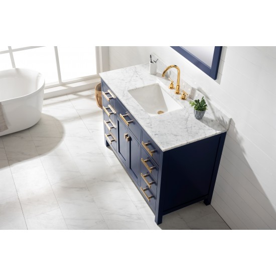 Valentino 48" Single Sink Vanity in Blue