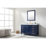 Valentino 54" Single Sink Vanity in Blue