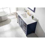 Valentino 54" Single Sink Vanity in Blue