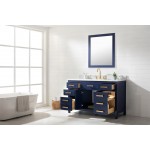 Valentino 54" Single Sink Vanity in Blue