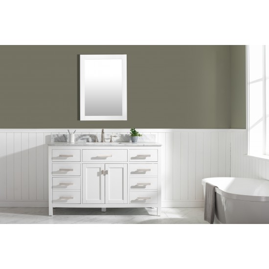 Valentino 54" Single Sink Vanity in White