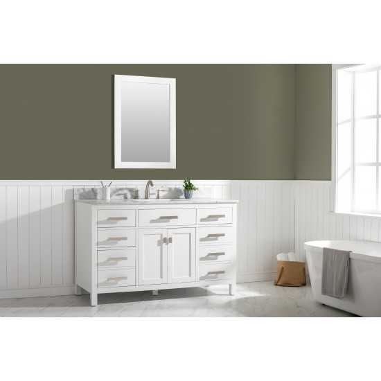 Valentino 54" Single Sink Vanity in White