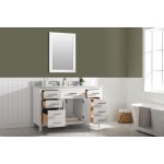 Valentino 54" Single Sink Vanity in White