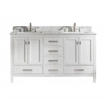 Valentino 60" Double Sink Vanity in White