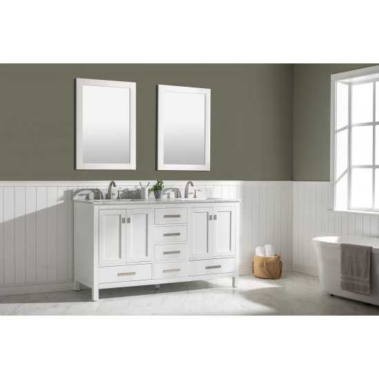 Valentino 60" Double Sink Vanity in White