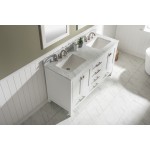 Valentino 60" Double Sink Vanity in White