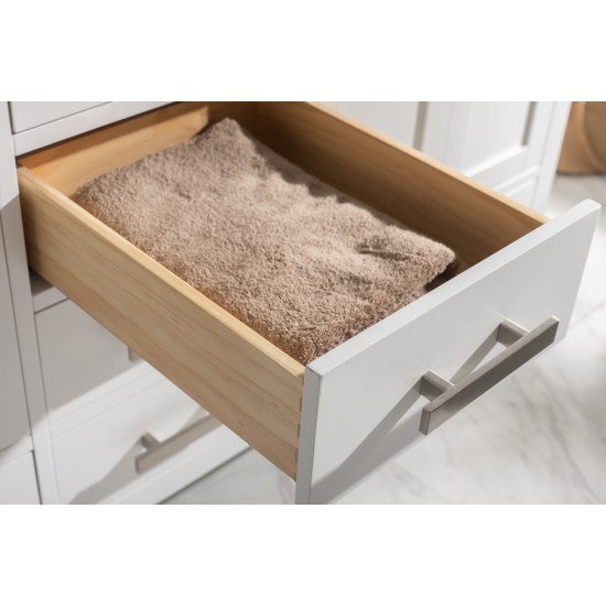 Valentino 60" Double Sink Vanity in White
