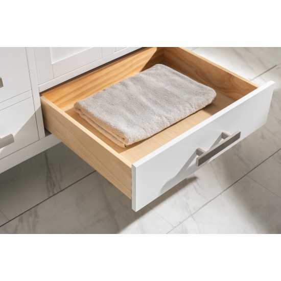Valentino 60" Double Sink Vanity in White