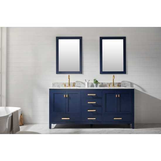 Valentino 72" Double Sink Vanity in Blue