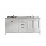 Valentino 72" Double Sink Vanity in White