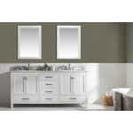 Valentino 72" Double Sink Vanity in White