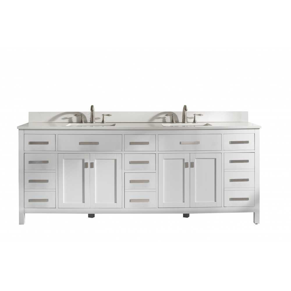 Valentino 84" Double Sink Vanity in Blue