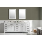 Valentino 84" Double Sink Vanity in Blue