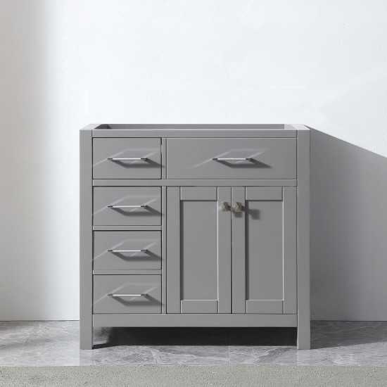 Caroline Parkway 36" Single Cabinet in Cashmere Gray