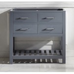 Caroline Estate 36" Single Cabinet in Gray