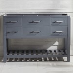 Caroline Estate 48" Single Cabinet in Gray