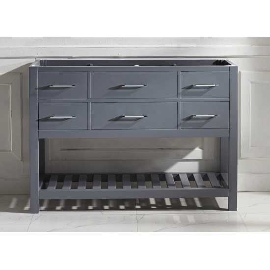 Caroline Estate 48" Single Cabinet in Gray