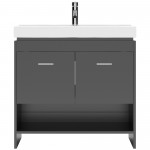 Gloria 36" Single Bath Vanity in Espresso and Square Sink