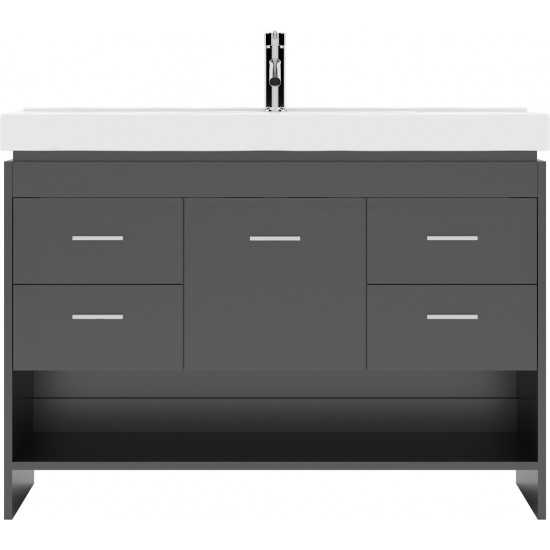 Gloria 48" Single Bath Vanity in Espresso and Square Sink