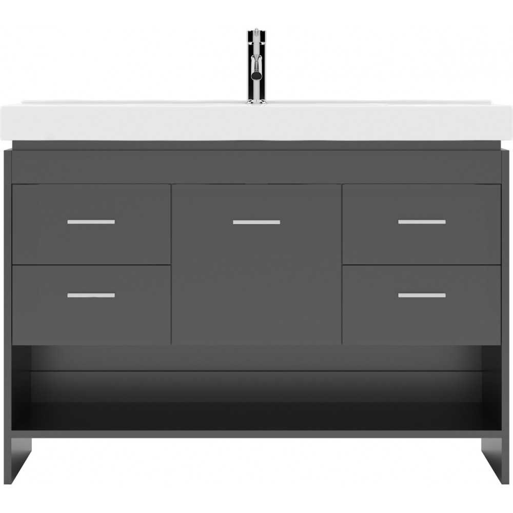 Gloria 48" Single Bath Vanity in Espresso and Square Sink