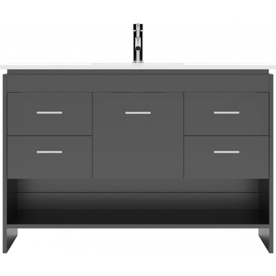 Gloria 48" Single Bath Vanity in Espresso and Square Sink