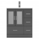 Zola 30" Single Bath Vanity in Espresso and Square Sink