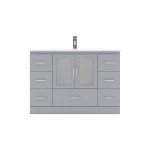 Zola 48" Single Bath Vanity in Gray and Square Sink