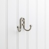 2-9/16" Double zinc wall mount hook. Finish: SN.