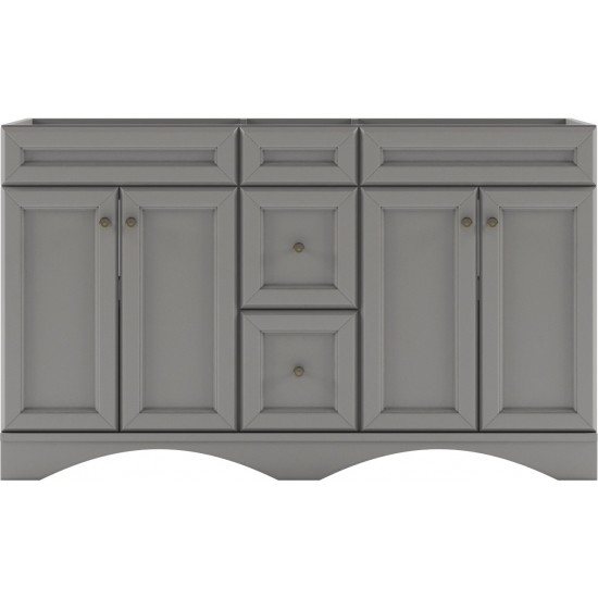 Talisa 60" Double Cabinet in Cashmere Gray