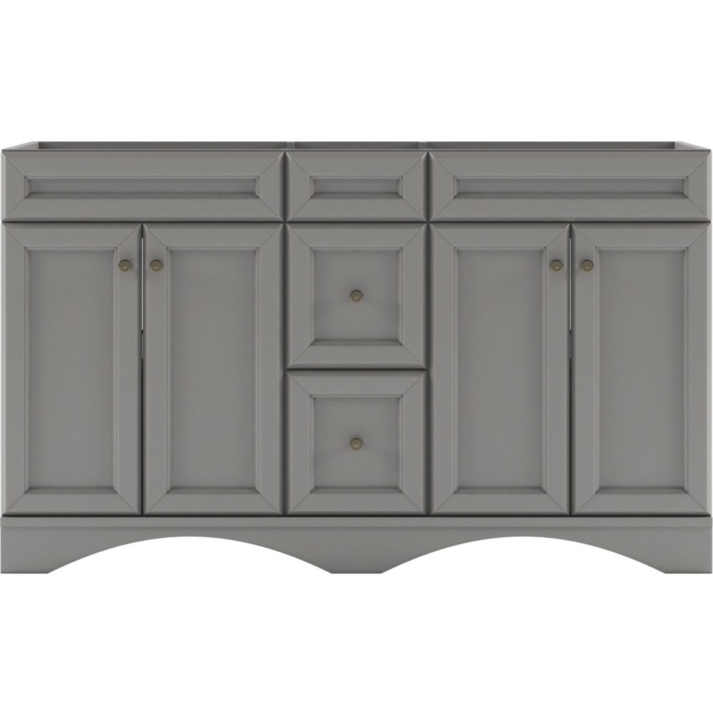 Talisa 60" Double Cabinet in Cashmere Gray