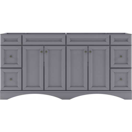 Talisa 72" Double Cabinet in Gray