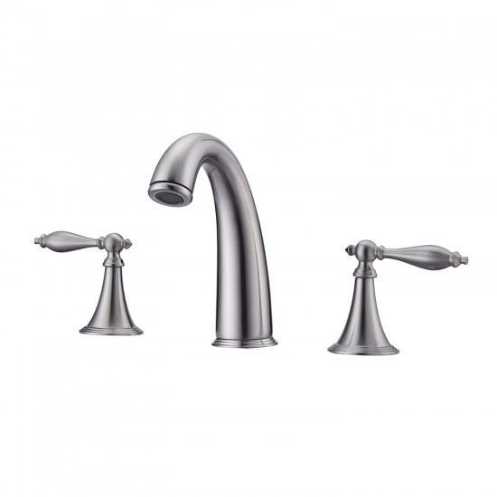 Winterfell 48" Single Bath Vanity in White with White Marble Top and Round Sink with Brushed Nickel Faucet