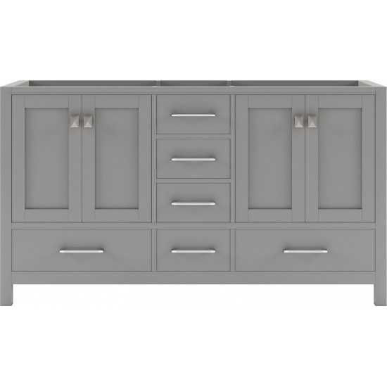 Caroline Avenue 60" Double Cabinet in Cashmere Gray